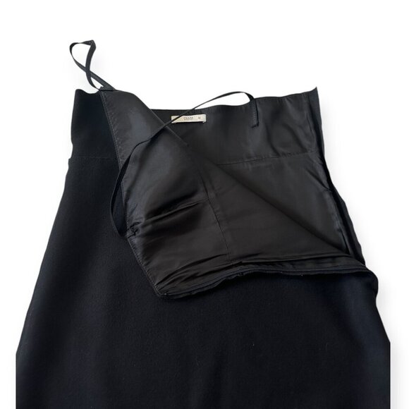 Prada Archival F/W 2005 Runway Opening Look Black Wool Lace Midi Dress IT46 - Picture 7 of 16